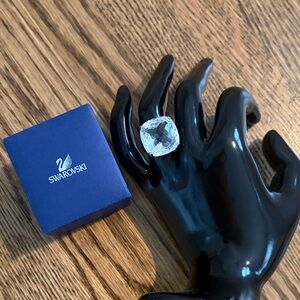 Swarovski Crystal “Merlin” Statement Ring - Size 55